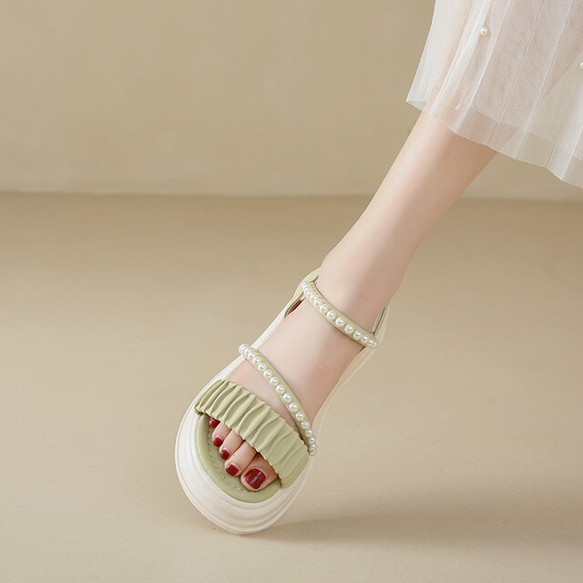 Special flat sandals for pregnant women in summer large-sized women's shoes 41-43 outside soft-soled sandals wide and fat feet