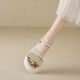 Special flat sandals for pregnant women in summer large-sized women's shoes 41-43 outside soft-soled sandals wide and fat feet