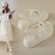 Special flat sandals for pregnant women in summer large-sized women's shoes 41-43 outside soft-soled sandals wide and fat feet