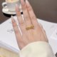 Qian Duoduo Qian Skewers Copper Coin Ring Women's temperament versatile and adjustable finger rings New popular internet celebrity accessories