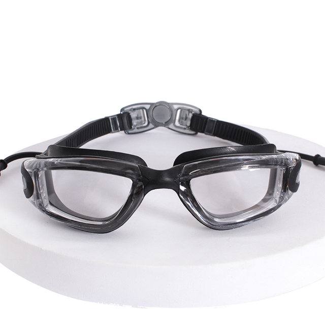 Sanqi swimming goggles for men and women adults large frame waterproof and anti-fog high-definition electroplating swimming glasses diving and leisure sports equipment
