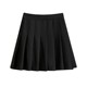 Pleated skirt female A -shaped skirt new black loose waist, large size high waist, high waist, thin small short skirt jk