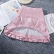 Pleated skirt female A -shaped skirt new black loose waist, large size high waist, high waist, thin small short skirt jk