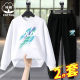 Boys autumn suit 2025 new children's clothing Korean version of spring and autumn sweater tide fat children sports set sweater cotton