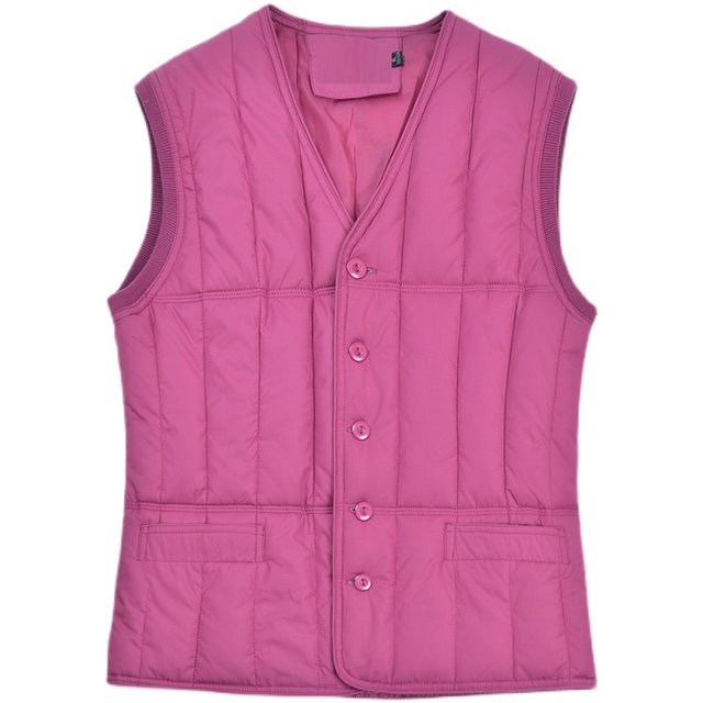 
Hengyuanxiang Group Colorful Sheep Middle-aged and Elderly Women's Vest Mom Wear Horse Clip Old Lady Down Cotton Vest Grandma's Knives