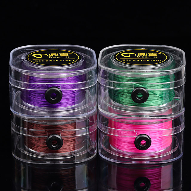 Imported elastic cord flat silk bracelet elastic cord wear bracelet rubber band wear-resistant elastic cord Wenwan crystal beads rope