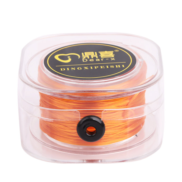 Imported elastic cord flat silk bracelet elastic cord wear bracelet rubber band wear-resistant elastic cord Wenwan crystal beads rope