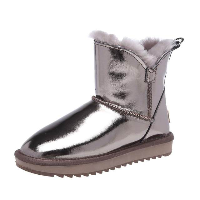 Fur-in-one snow boots for women 2024 new short-tube waterproof winter velvet thickened anti-slip student cotton shoes