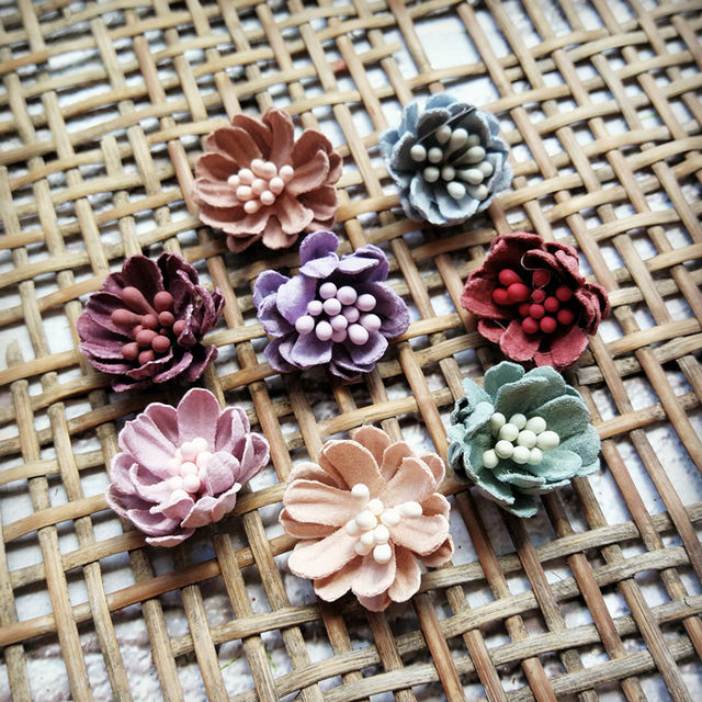 Korean style woolen fabric flowers simulated flower headdress hair accessories handmade accessories rose 2cm daisy