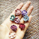 Korean style woolen fabric flowers simulated flower headdress hair accessories handmade accessories rose 2cm daisy