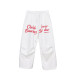 CBXLAB Street Dance Trendy Brand White Hip Hop Paratrooper Trousers Contrasting Color Spring Skin-Friendly Sport Pants Jazz Leisure Pants Trendy