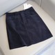 Clearance corduroy skirt autumn and winter new high-waisted slim hip A-line skirt small short skirt pocket broken
