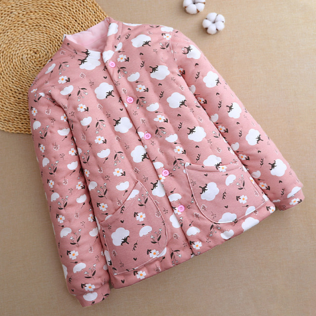 Pure handmade cotton cotton coat for women, mother thickened and warm cotton jacket for winter and cold, wearing cotton coat for winter