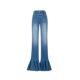 Lefame Lafitem versatile slim tight hippie denim flared pants