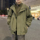 Men's coat autumn and winter thin hooded windproof jacket casual sports tops trendy boys' windbreaker jacket