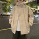 Men's coat autumn and winter thin hooded windproof jacket casual sports tops trendy boys' windbreaker jacket