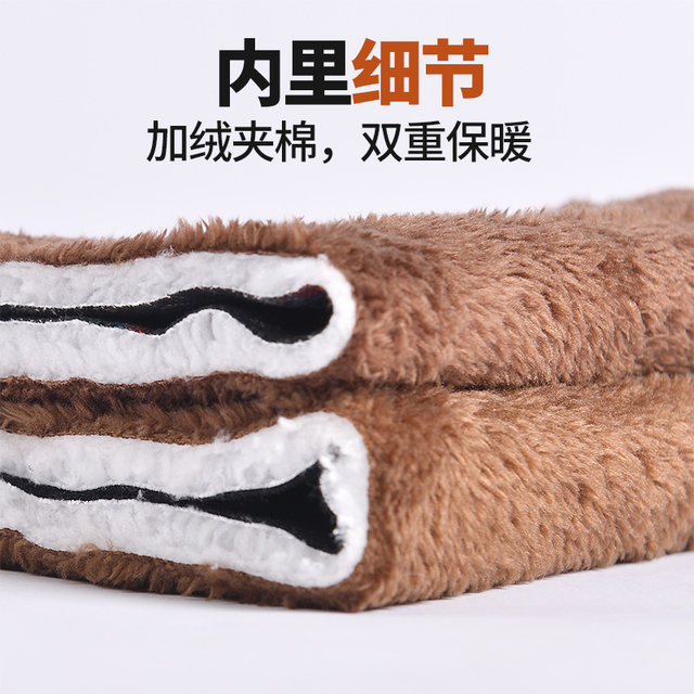 Mom's pants, flower cotton pants, plus velvet thickened, wear warm, middle-aged and elderly grandma pants, loose large-size old ladies pants