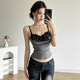 KLIOU Pure Sexy Style Lace Splicing Camisole Women's Design Slim Slim Hot Girl Top