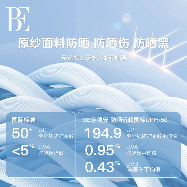 BE Van De'Ann jointly established children's swimsuits for boys, middle-aged and older children and teenagers split beach pants sun protection vacation swimsuits