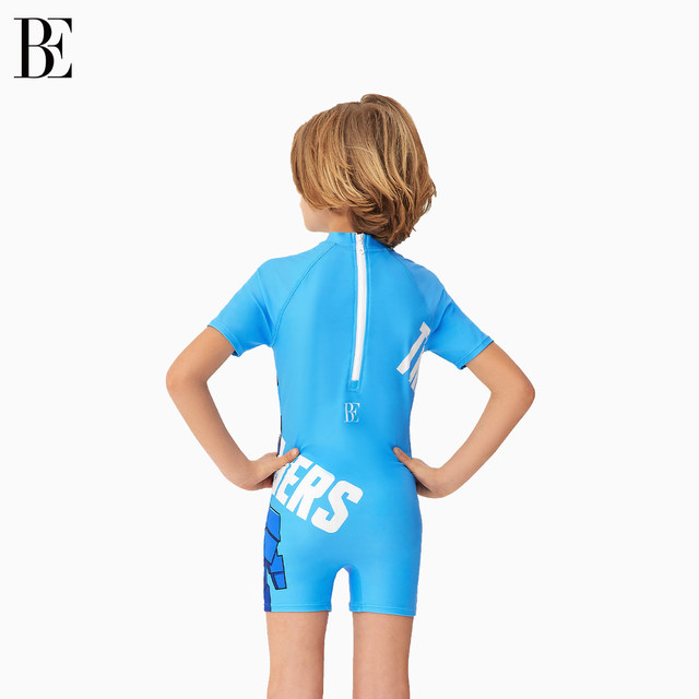 BE van De'an Joint Children's Swimming Boys Swimming Medium Children's One-piece Flat-horn Boys Swimming Suit 2025 New Product