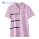 Pure cotton grey short-sleeved T-shirt for women in summer new loose shoulder lapel top belly-covering button high-end Polo shirt