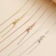 s925 sterling silver pin chain gold necklace for women rose gold pure silver plated 18k gold plain chain box chain adjustable