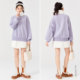 Semir sweatshirt for women 2023 winter new half-zipper turtleneck top student loose oversize casual women's clothing
