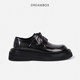 Dreambox Junbo vibram men's platform shoes are non-slip, wear-resistant, lightweight and comfortable business casual leather shoes