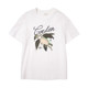 HONRN/Red loose white sequin bead embroidered pure cotton short-sleeved shoulder women's T-shirt summer HI22SY523