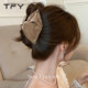 Satin shell triangle gripper female high ponytail does not collapse artifact hairpin high-end 2025 new full back of the head