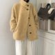 
New real shot winter Korean style lazy thickened imitation sheepskin fur all-in-one warm fur jacket for women