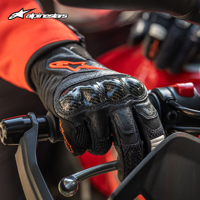astar alpinestars motorcycle riding gloves summer motorcycle rider equipment leather gloves men SMX-1 v2