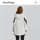 MB MindBridge2024 New Hooded Jacket Women's Urban Outdoor Jacket Autumn Contrast Color Sports Top