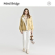 Mind Bridge Winter Lapel Bread Jacket Women's Loose Down Jacket 2024 New Plaid Warm Jacket