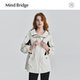 MB MindBridge2024 New Hooded Jacket Women's Urban Outdoor Jacket Autumn Contrast Color Sports Top