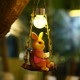 Rabbit reading book swing tree pendant garden balcony decoration wall hanging kindergarten courtyard outdoor animal ornament