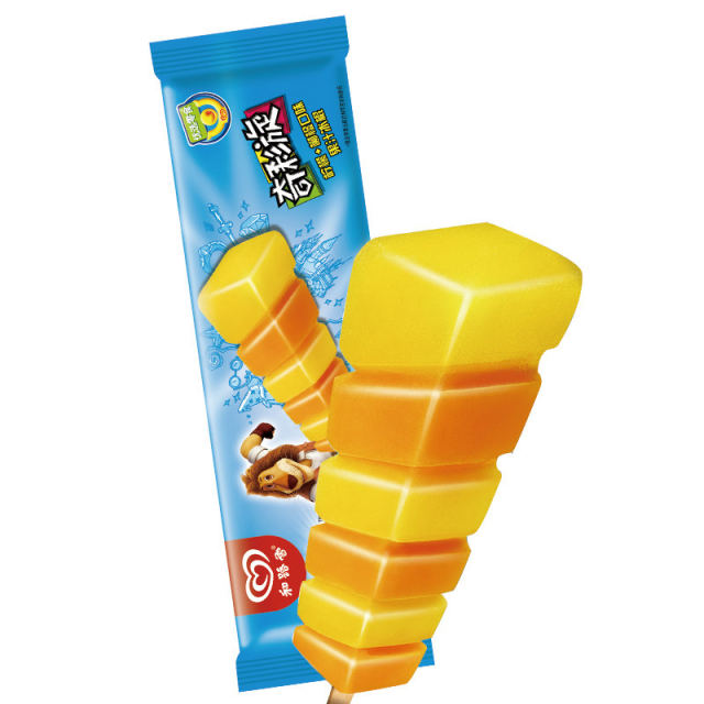 Helu Snow Cold Drink Mccool Lion Ice Cream Qi Cai Spin Ice Cream Lemon Orange Fruit Flavor Ice Cream