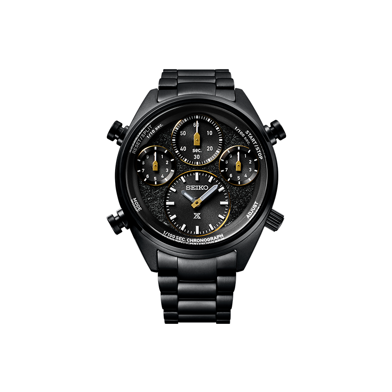 【新商品】セイコー 限定モデル メンズ腕時計 ソーラー電波 クロノグラフ ビジネス クール ブラック SFJ007P1