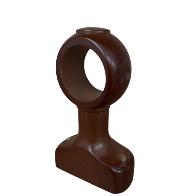 Old -style bold 35mm curtain rod solid wood support frame support holding wall single bracket fixed accessories hole distance 4cm
