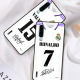 In the new season, Real Madrid jersey Cristiano Ronaldo No. 7 Balwder's home competition training uniforms Custom mobile phone shell Cross Champions League No. 9 Benzema 10 Modric's simple protective shell

