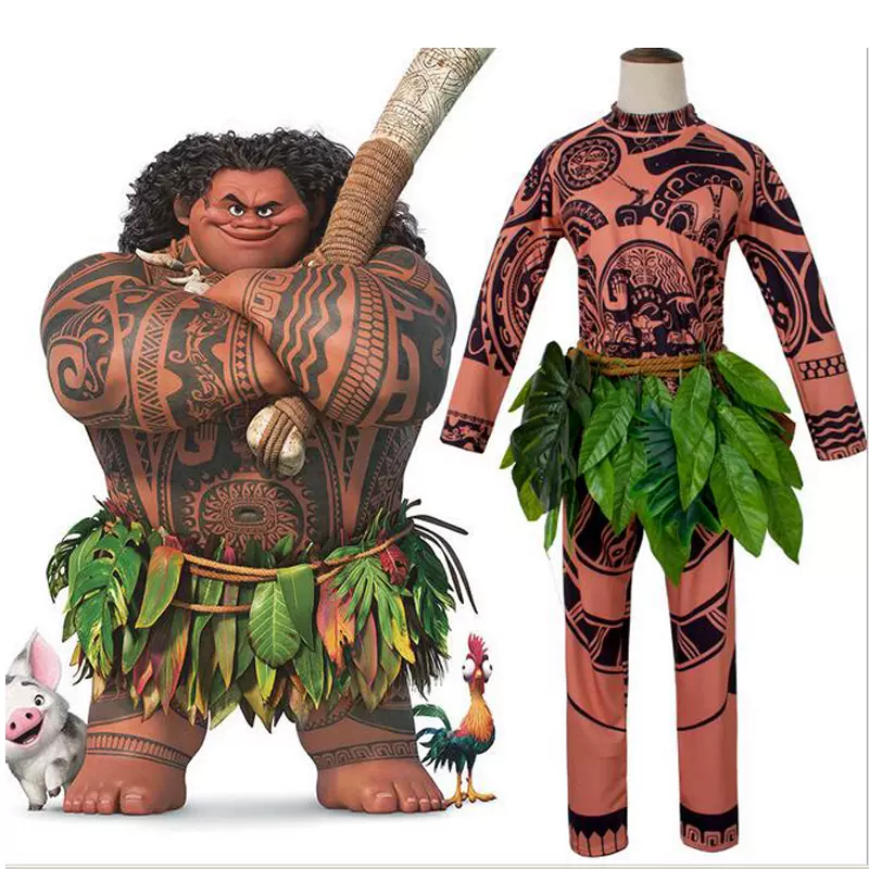 海洋奇缘毛伊舞台角色扮演服装万圣节moana Maui 成人cos动漫服