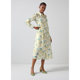 lkbennett fairy-style printed silk dress for women, spring and autumn long sleeve waist-hugging shirt skirt long (two wears)