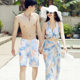New couple swimsuits, men's beach pants, women's three-piece skirt, split swimsuit, bikini, beach vacation wear
