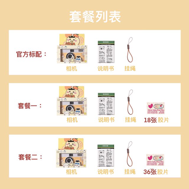 Photograph Usaqi Film Camera chiikawa Jiyi Xiaoba birthday gift seven gift for girls girlfriend