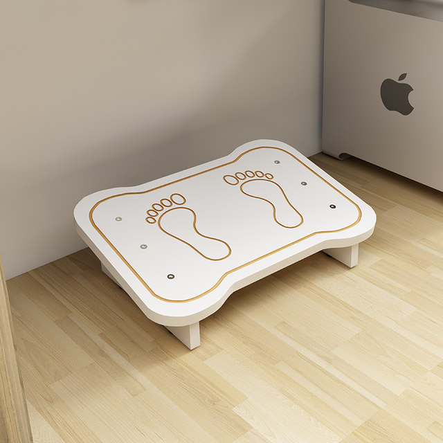 Office foot pedal, foot stool under computer desk, anti-rocking leg artifact, solid wood work station, internet celebrity foot bench