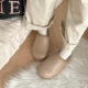 Women's autumn and winter new waterproof cotton slippers for women's excrement feeling, indoor plus velvet, warm and non-slip outer wear, thick-soled cotton slippers