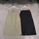 
SELF retro Hong Kong style thin material work skirt 2025 summer new fashion lace-up high waist midi skirt 9618