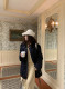 Thirteen Lines 2025 Spring New Korean Style Fashionable Classic Simple Drawstring Zipper Loose Mid-length Trench Coat
