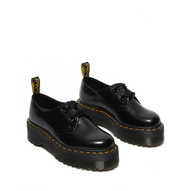 Dr. Martens Dr. Holly British women's autumn comfortable and versatile casual temperament round-headed derby shoes