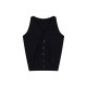 Brother Nan's slightly fat design black shirt for women with large size stretch slim fit fat mm vest suspender vest top